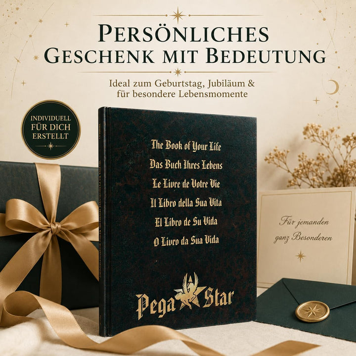 Das Buch deines Lebens - Geburtshoroskop personalisiert, Dein ganz persönliches Horoskop, Geschenk z