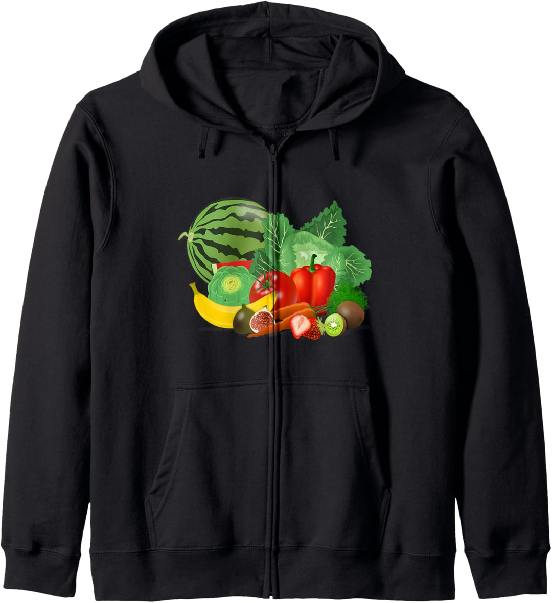 Früchte Gemüse Ernährung Kapuzenjacke
