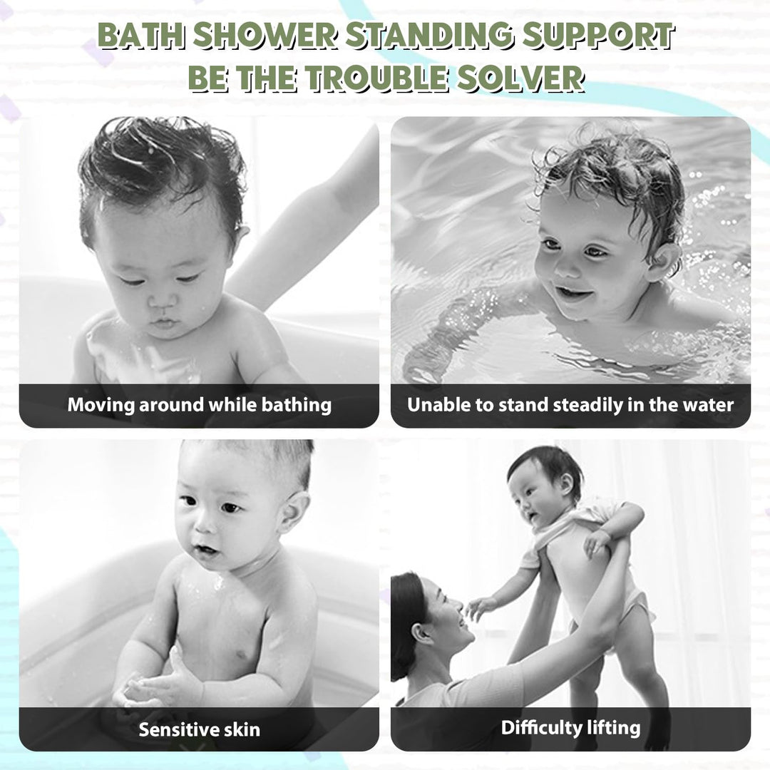 Baby Dusche Ständer, Einstellbarer Kleinkind Shower Stand Support mit AntiRutsch-Basis, Baby Badewan