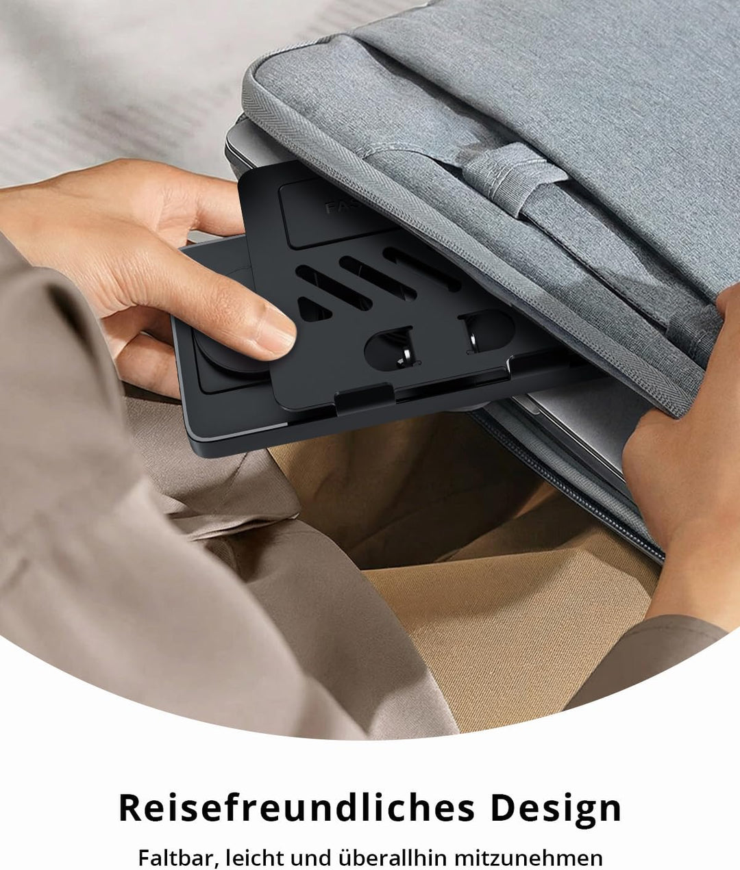 GEEKERA 4-in-1 Ladestation für Apple, Eingebautes einziehbares Ladekabel für iPad, Magnetisch Indukt