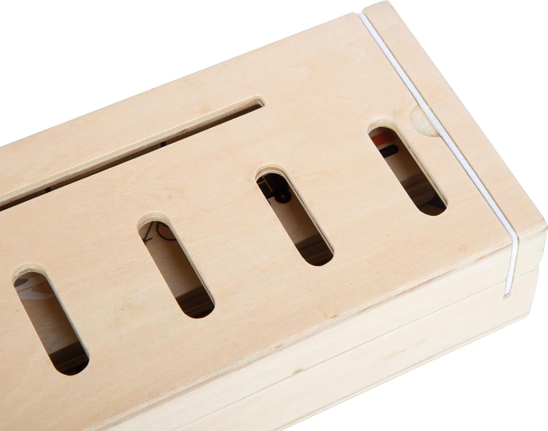 small Foot Bildersortierbox aus Holz, 60 Verschiedene Bilder zum Sortieren und Entdecken, für Kinder