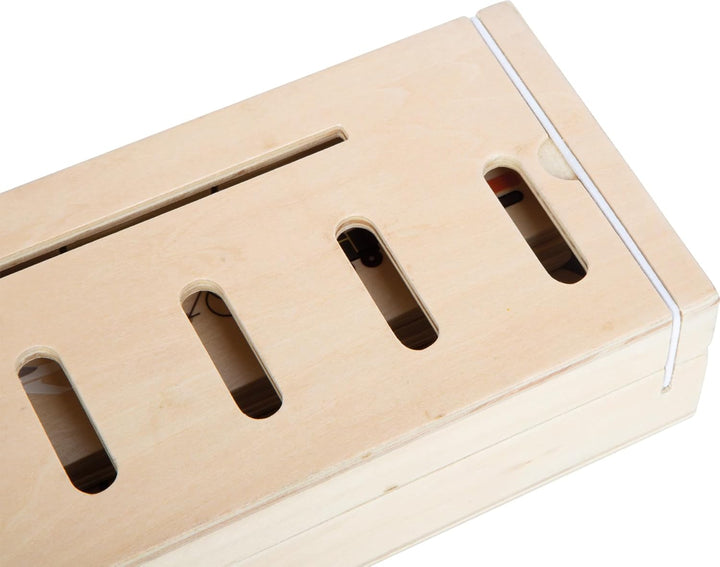 small Foot Bildersortierbox aus Holz, 60 Verschiedene Bilder zum Sortieren und Entdecken, für Kinder
