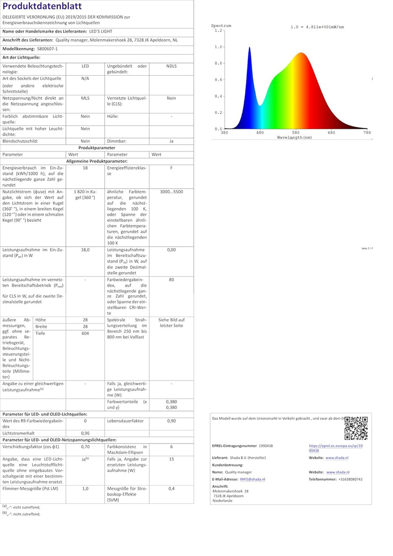 proventa® LED-Sternenhimmel Deckenleuchte Ø 40 cm mit Fernbedienung, 18 Watt, 1.600 Lumen, Lichtfarb