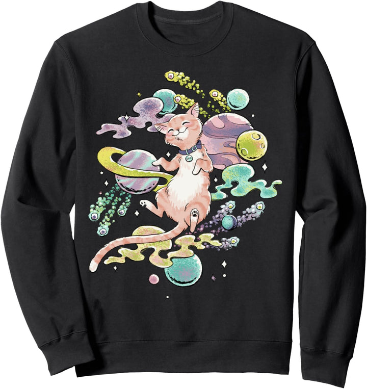 Captain Marvel Goose The Cat Space Doodles Sweatshirt