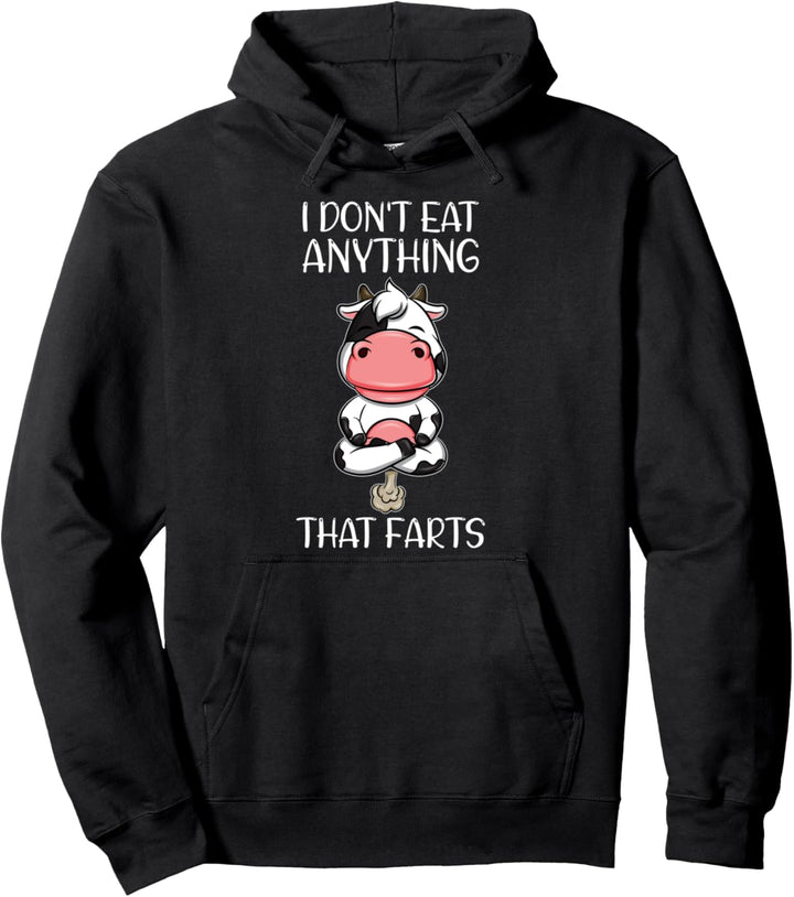 I Don't Eat Anything That Farts Lustiges Veganer Vegetarier Pullover Hoodie