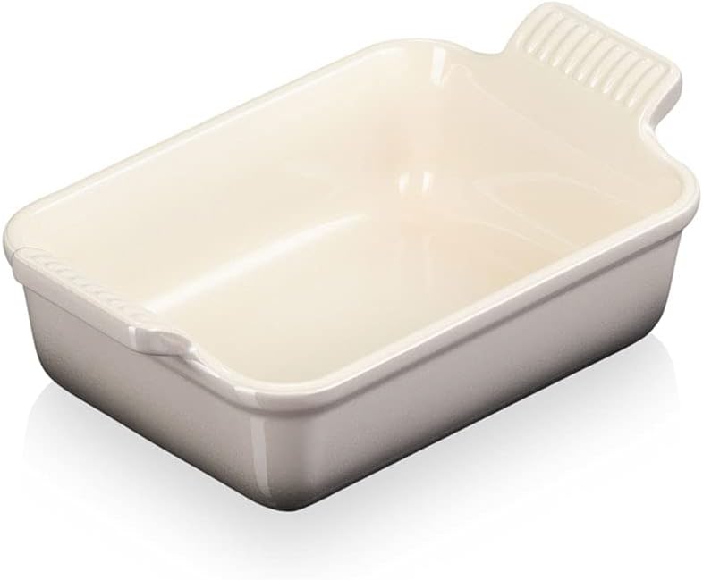 Le Creuset Rechteckige Auflaufform Tradition aus Steinzeug, 19 cm, 1.1 Liter, Flint, 71102194440001