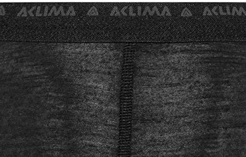 Aclima Damen Lightwool Longs Hose, Jet Black, M