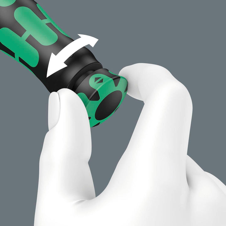 Wera 05075620001 Click-Torque C 1 Drehmomentschlüssel mit Umschaltknarre Schwarz, Grün, 1/2", 10-50