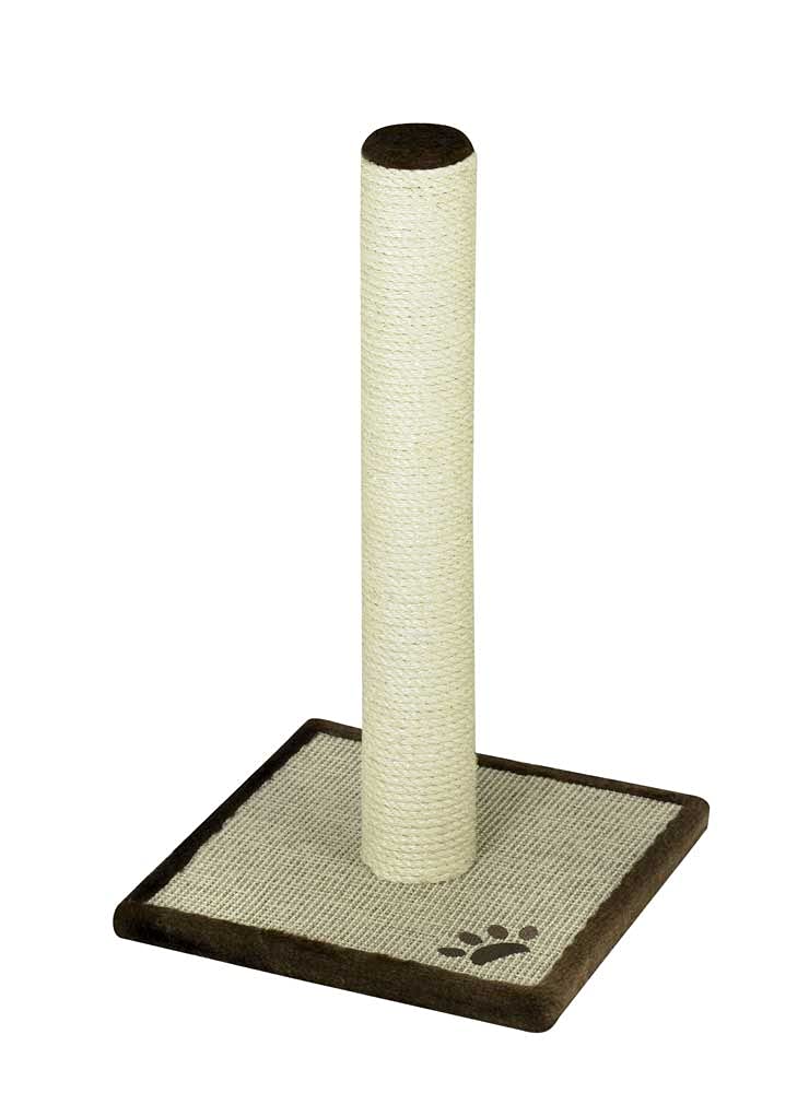 Nobby Kratzbaum Classic II, Leinenoptik, beige-braun, 36 x 36 x 60 cm, 1 Stück