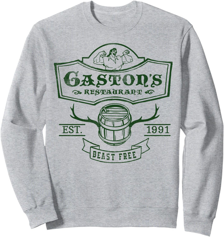 Disney Beauty And The Beast Gaston's Restaurant Beast Free Sweatshirt