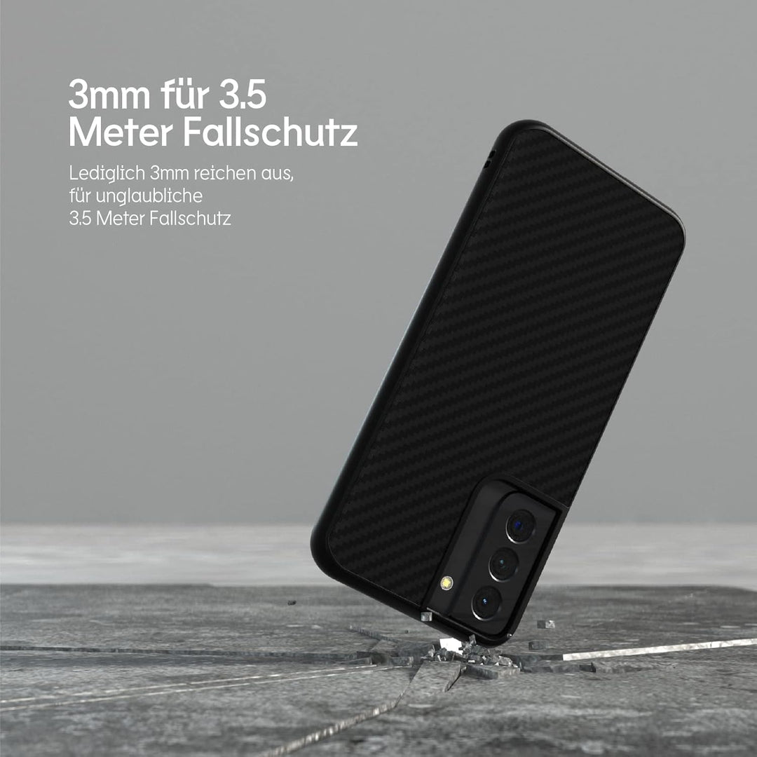 RhinoShield Case kompatibel mit [Samsung Galaxy S21] | SolidSuit - Schockabsorbierende Dünne Schutzh