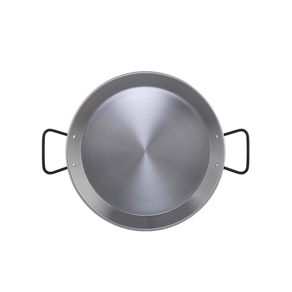 Metaltex - Paella-Pfanne aus poliertem Stahl, Induktion, 8 Rationen, 38 cm Induktion 8 Raciones, Ind