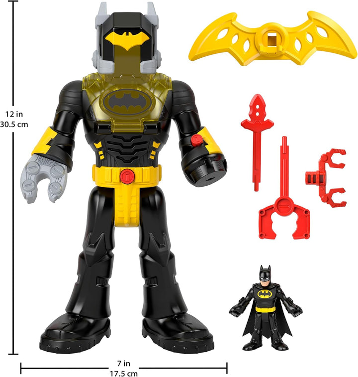 Fisher-Price Imaginext DC Super Friends einsetzbarer Batman mit Exo-Anzug als ca. 30 cm grosser Rob
