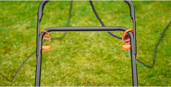 Black+Decker Elektro-Rasenmäher mit EasySteer Lenkgriff (1.600W, 38cm Schnittbreite, 6-fach Höhenver