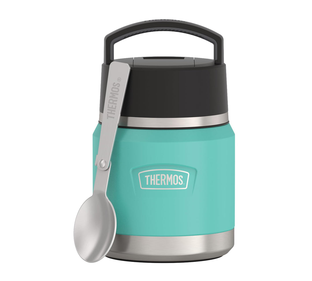 Thermos ICON Kids Thermobehälter für Essen 0,35l, türkis, seafoam, Edelstahl, absolut dicht, hält Sp