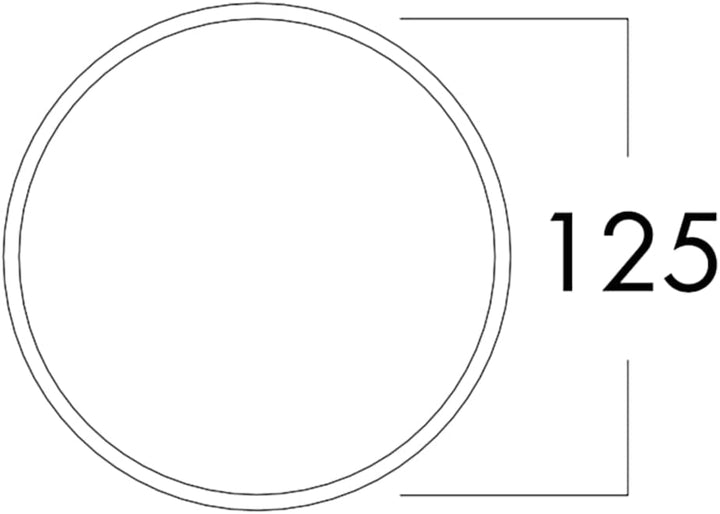 Naber Flow Star 125 Mauerkasten, weiss/Edelstahl