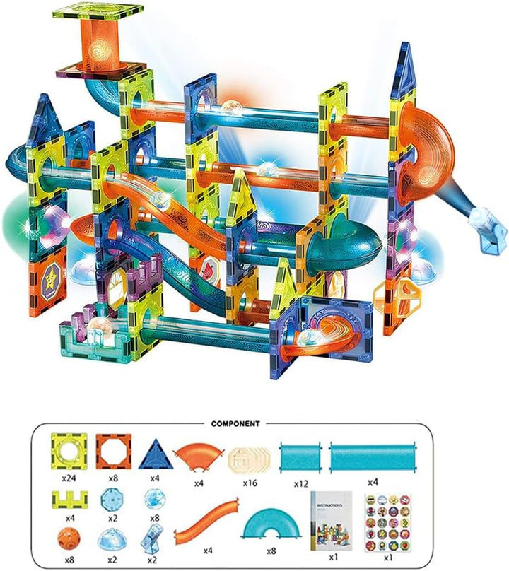 Kreativity Point Magnetische Bausteine für Kinder, 110 Stück
