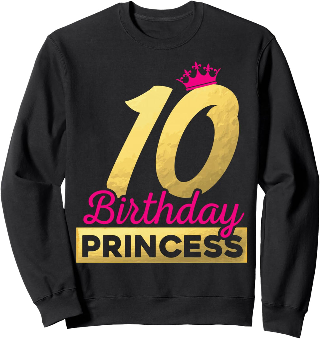 10. Geburtstag Mädchen Geschenk Prinzessin Jahrgang 2013 süss Sweatshirt