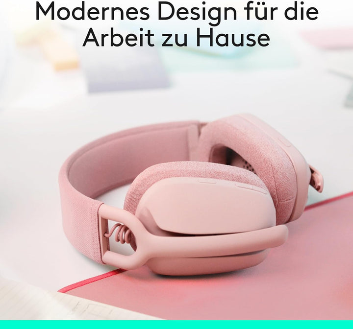 Logitech Zone Vibe 100 Leichte, kabellose Over-Ear-Kopfhörer mit geräuschunterdrückendem Mikrofon, M