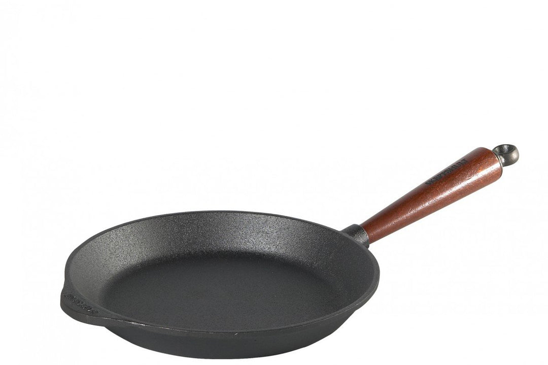 SKEPPSHULT Bratpfanne 24 cm Gusseisen mit Holzgriff - 0240T