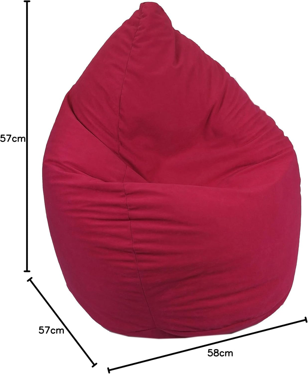 Heunec 671133 Sitzsack, Möbel, Sessel, Pink, 220 l 220 l Rosa, 220 l Rosa