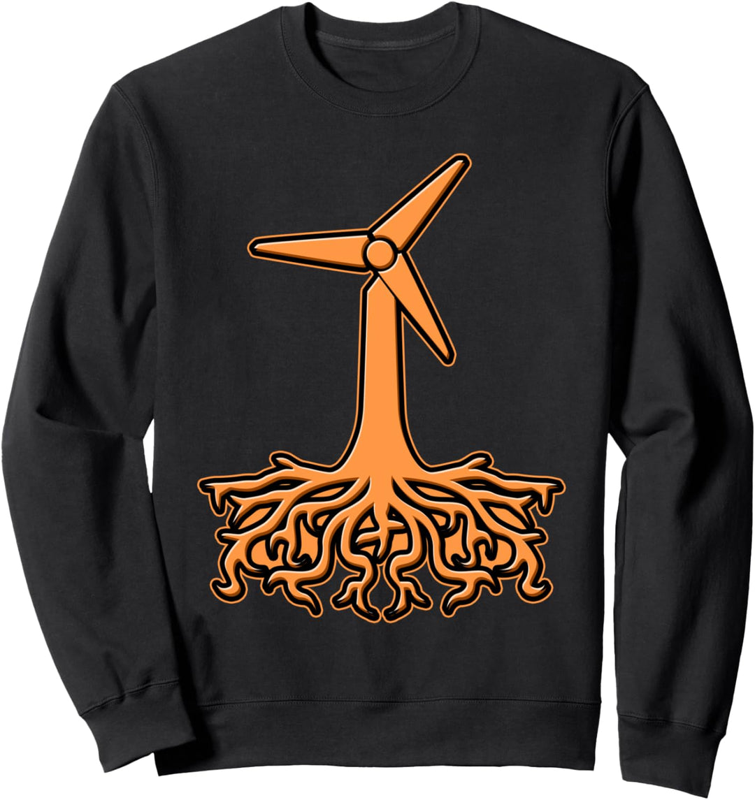Windenergie Windkraft Windrad Windkraftanlage Energie Strom Sweatshirt