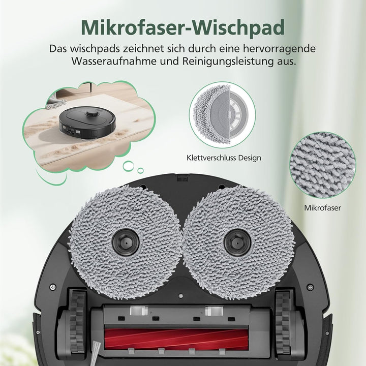 26 Stück Zubehör Ersatzteile für Roborock QV 35A/QV 35S Saugroboter, 2 Rollenbürste, 4 HEPA-Filter,