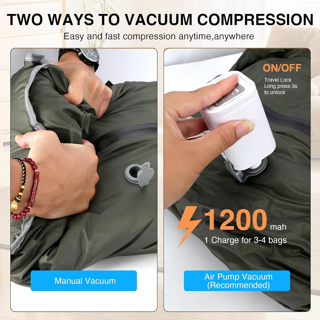 Vakuumbeutel TPU, Kompressionsbeutel mit Ventil für Pumpe oder manuelles, aus 70D Nylon, wasserdicht