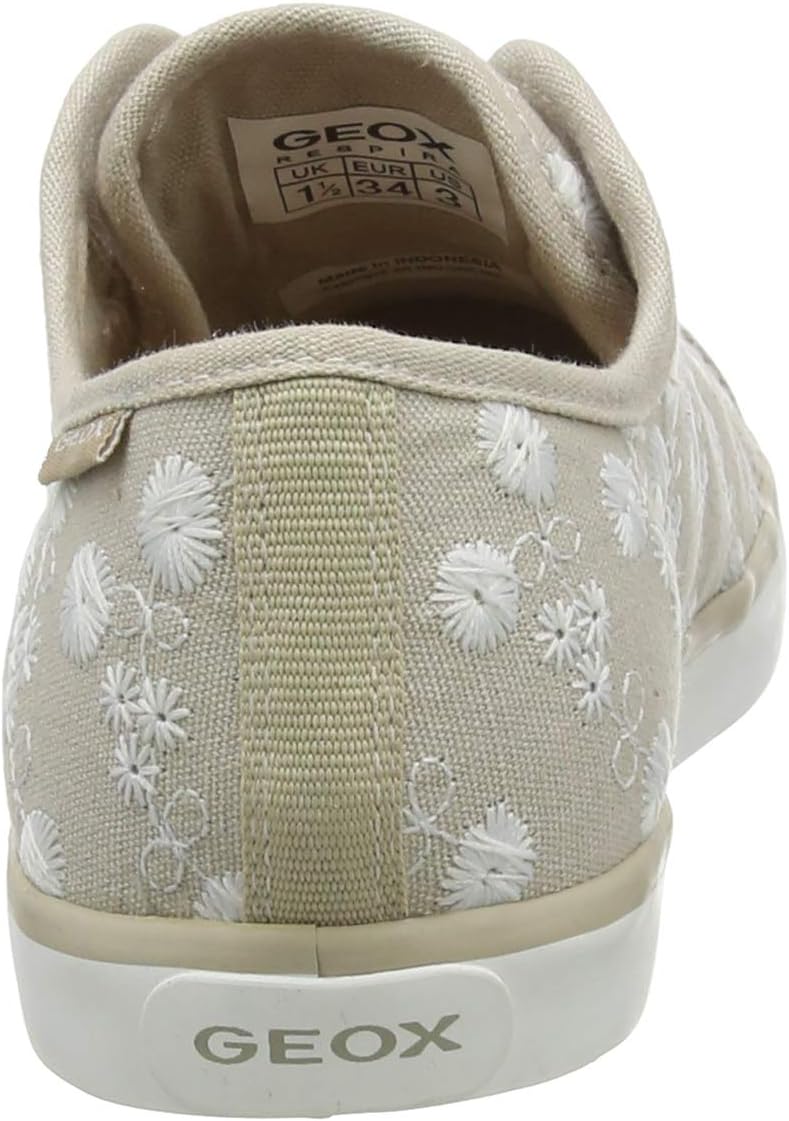 Geox Mädchen Jr Ciak Girl C Sneakers 24 EU Beige, 24 EU Beige