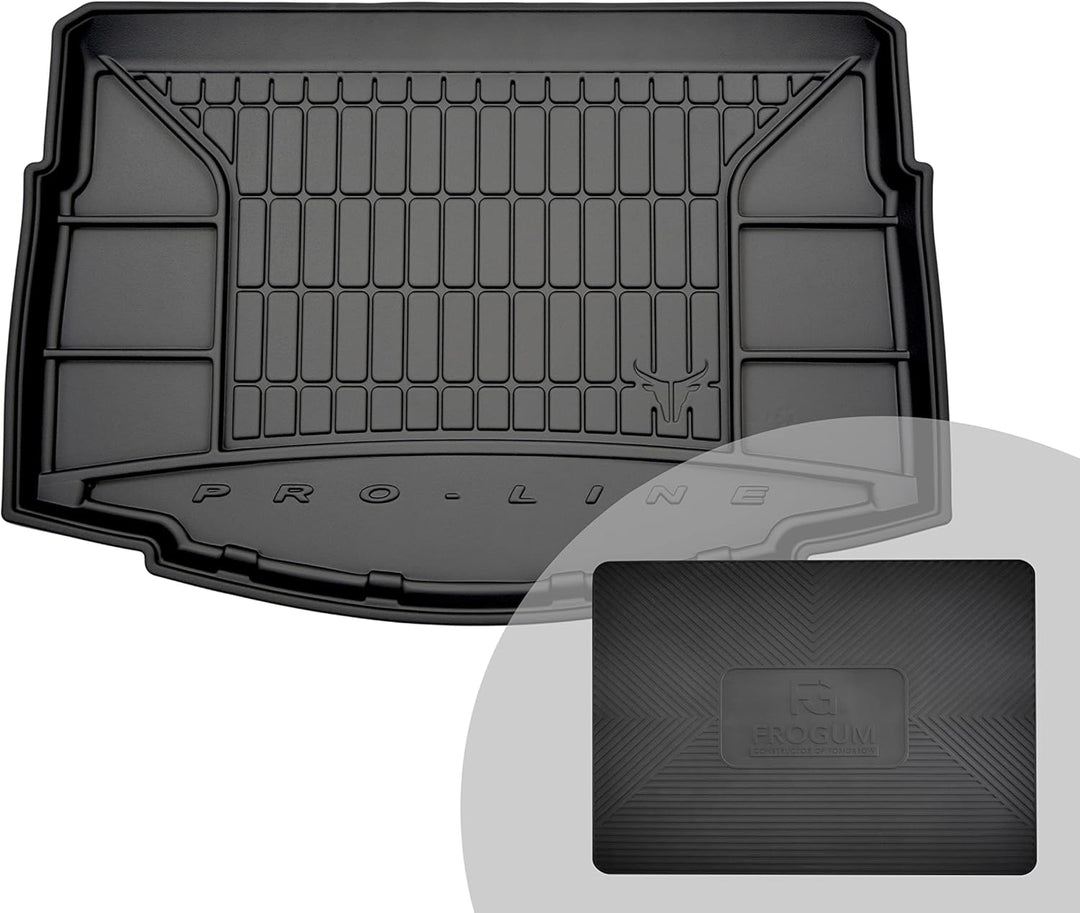 FROGUM ProLine 3D Gummimatte Exklusive Auto Kofferraummatte Kofferraumwanne für Volkswagen Golf VII