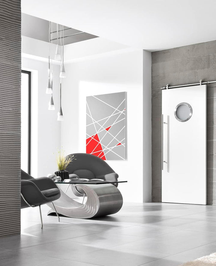 MLS Bullauge B6000, Bullauge für Türen, aus Robustem Aluminium, VSG-Sicherheitsglas, Passend für 40