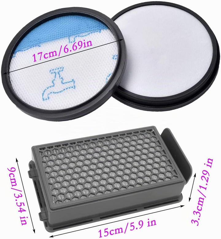 2 Stück HEPA-Filter Set für Rowenta Compact Power XXL RO4825EA RO4871EA RO4855EA RO4881EA (Model RO4