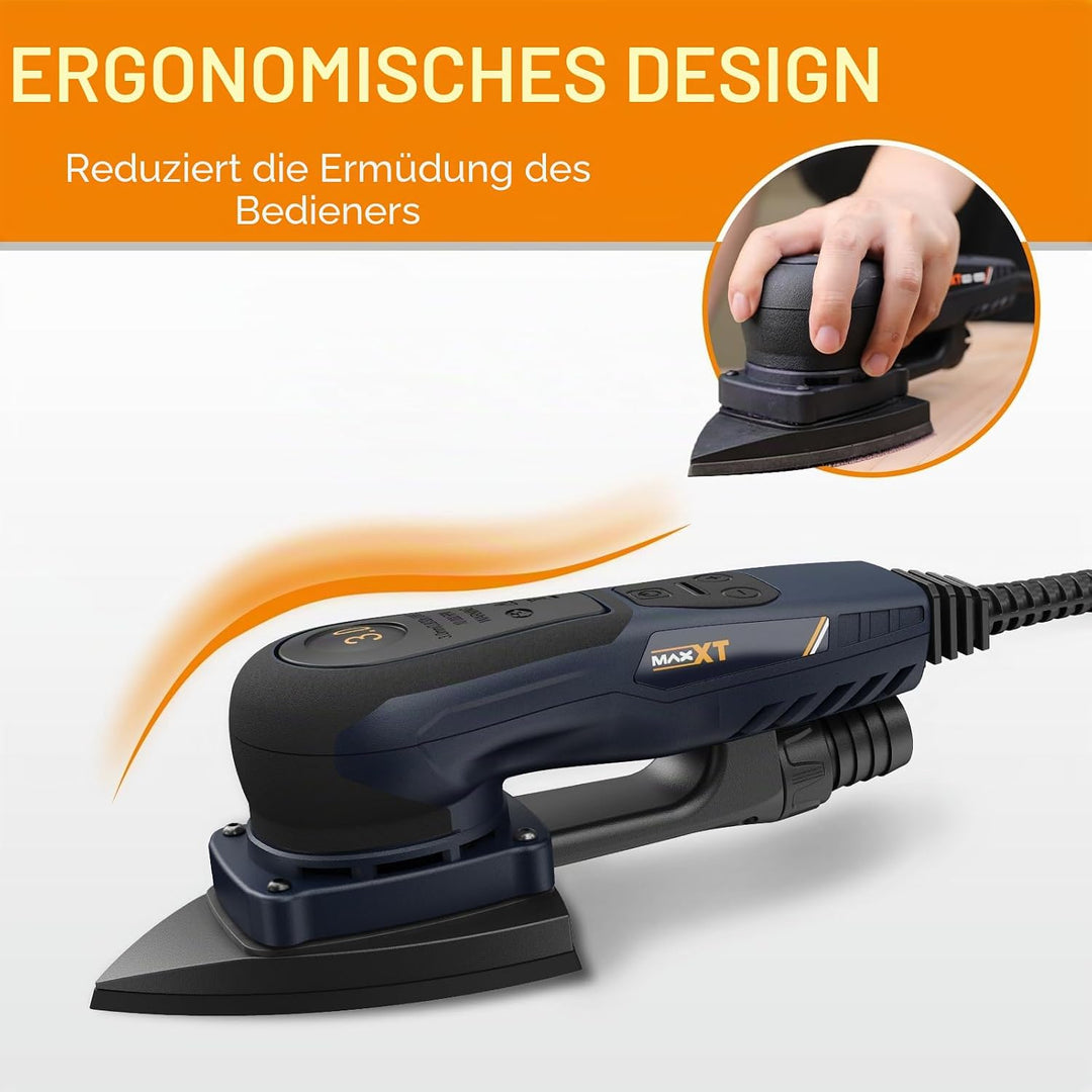 MAXXT 2IN1 Bürstenloser Delta- und Rechteckschleifer 350W, 6-stufige Drehzahlregelung (4000-10000 U/