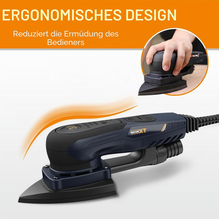 MAXXT 2IN1 Bürstenloser Delta- und Rechteckschleifer 350W, 6-stufige Drehzahlregelung (4000-10000 U/