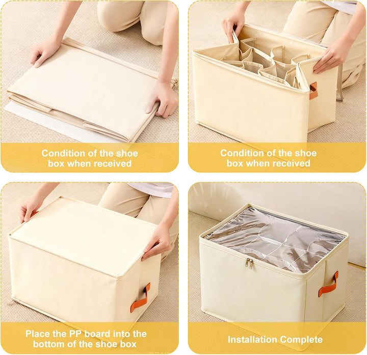 YYTECH 2 Stück Schuhaufbewahrung Schuhorganizer Schuhschrank, Schuh Organizer, Schuhaufbewahrung Pla