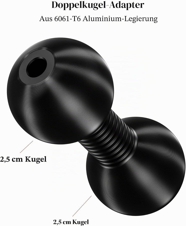 BRCOVAN 2St, Aluminiumlegierung 1 Zoll Kugeladapter Kompatibel mit RAM Mounts B Grösse 1 Zoll Kugel