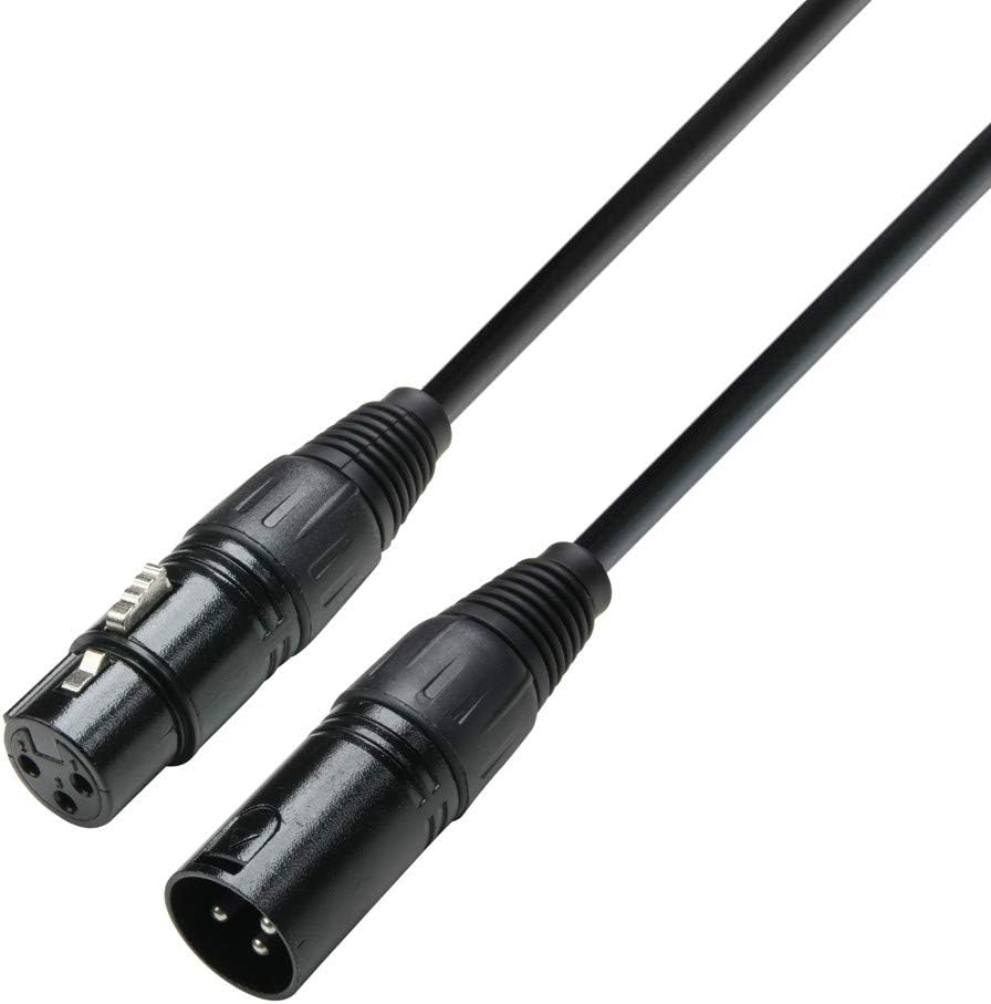 Adam Hall Cables 3 STAR MMF 1000 Mikrofonkabel XLR Female auf XLR Male | 10 m & Cables 3 STAR DMF 06