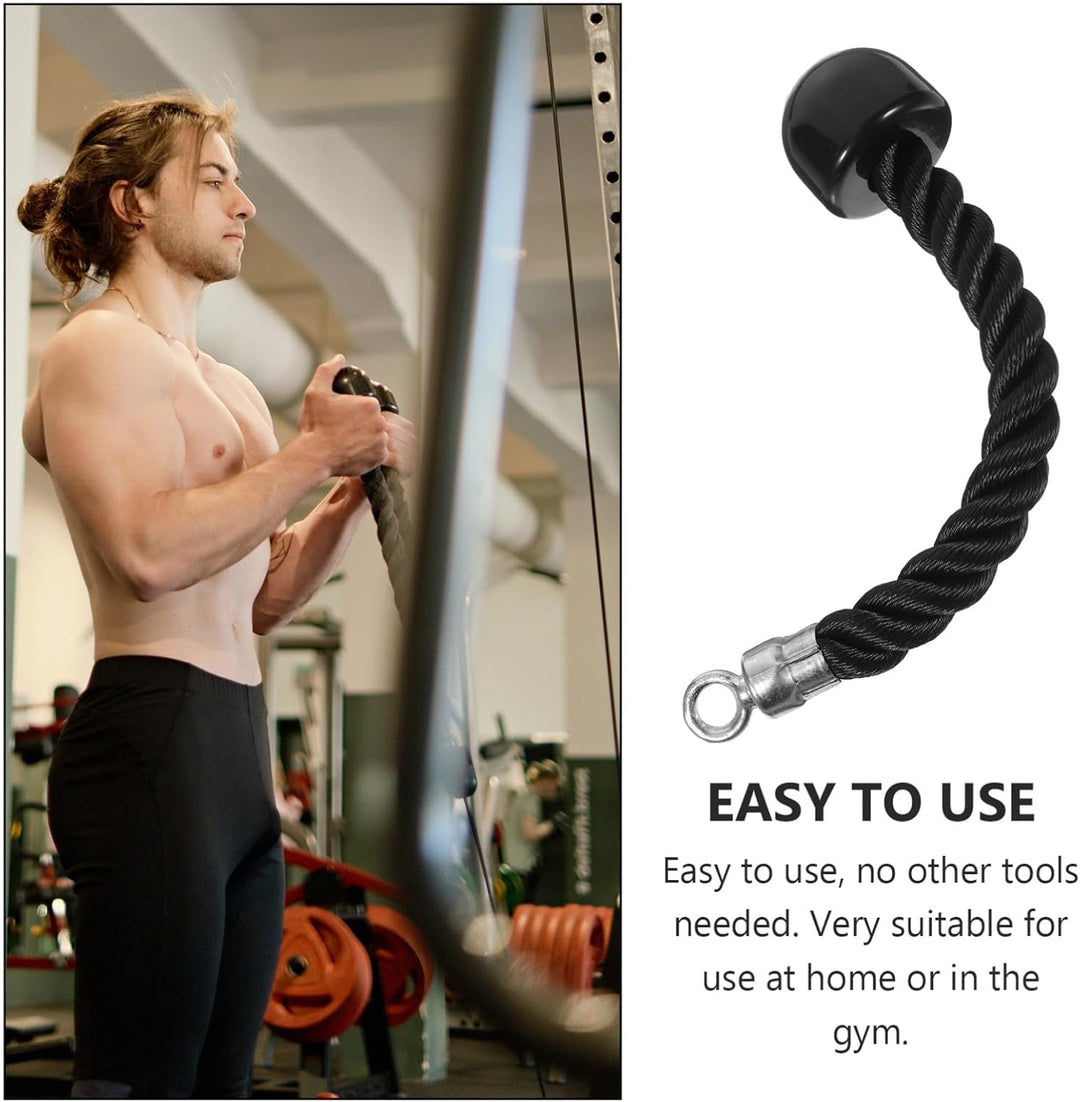 Supvox Krafttraining Kordelzug Nylon Trizeps Bizeps Seil Mit Stahl Schnalle Und Gummiblöcken Für Fit