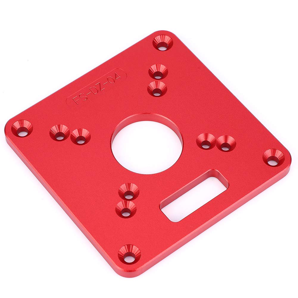 Trim Router Base Plate, Frästisch-Einsatzplatte, Aluminiumlegierung 6061, Anodische Oxidation, Gravu