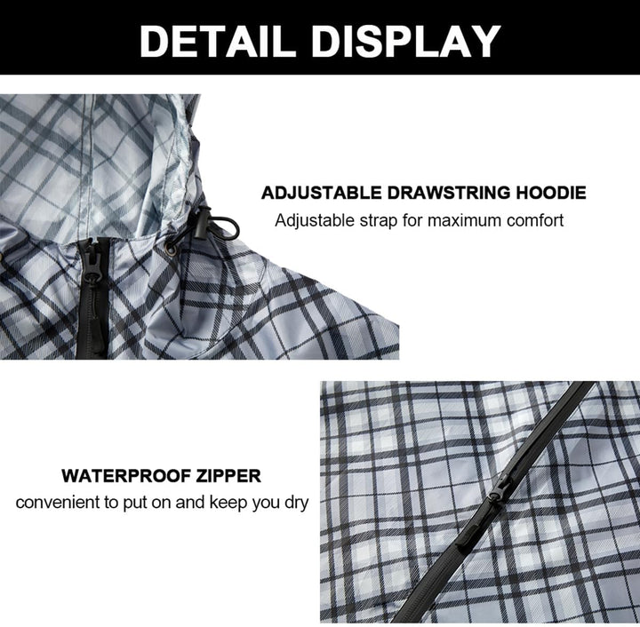 Regenponcho Damen/Herren Outdoor Jacket – Wasserdicht, Leicht & Packbar für Wandern, Camping Mit Kap