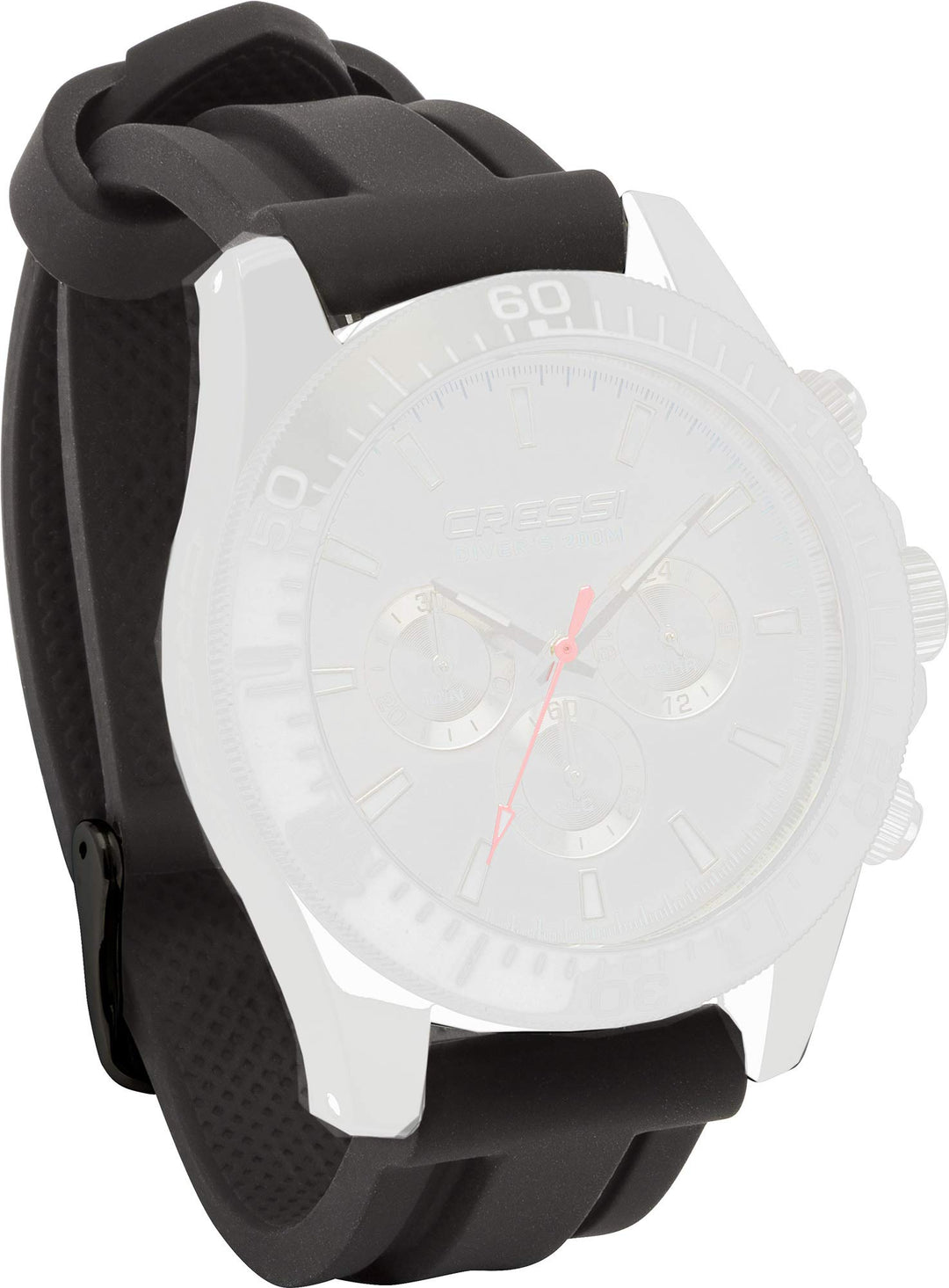 Cressi Unisex-Adult Strap Ersatzband für Nereus Watch, Schwarz, Eine Grösse