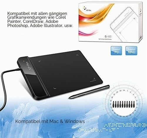 XP-Pen G430S 4x 3 Zoll Grafiktablett OSU! Spielen Pen Tablet Stift Tablett 8192 Druckempfindlichkeit