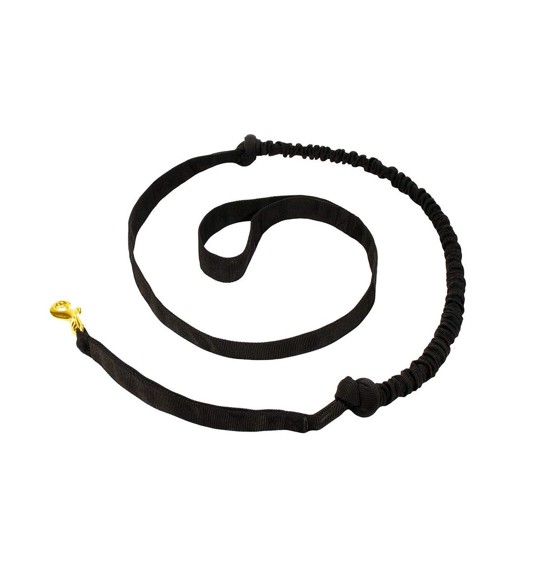 LASALINE Zugleine für Hunde Zugsport Canicross Joggen Dogtrekking Scooter Jöring in Schwarz 142cm /