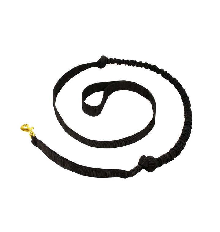 LASALINE Zugleine für Hunde Zugsport Canicross Joggen Dogtrekking Scooter Jöring in Schwarz 142cm /