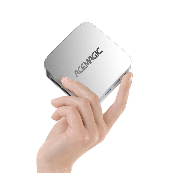 ACEMAGICIAN T8Plus Mini PC,12th Gen Ιntel Alder Lake N100 Mini PC (bis zu 3,40 GHz),12GB LPDDR5 256G