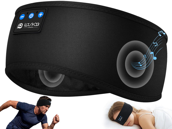 Schlafkopfhörer Bluetooth, Kopfhörer Schlafen, Schlaf Stirnband Kopfhörer Headband Schlafmaske, Spor