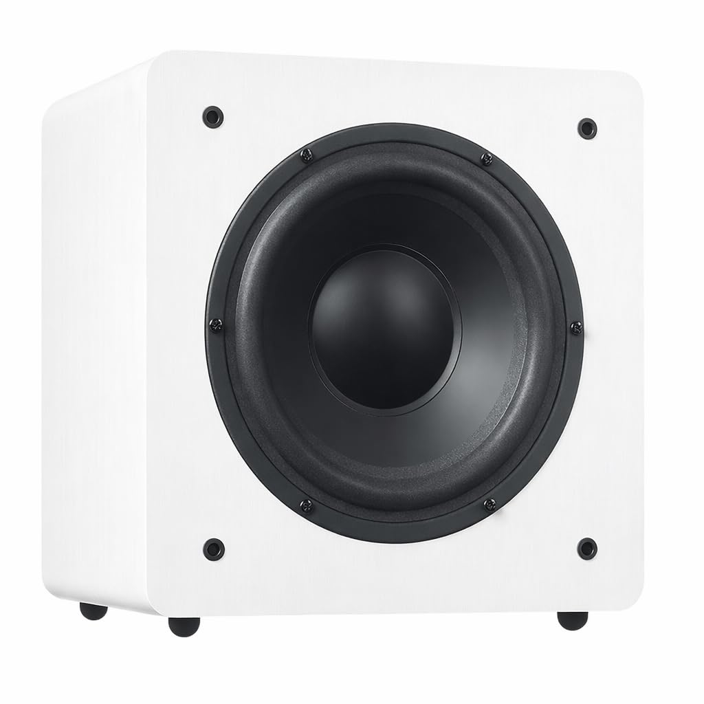 DYNAVOICE - Aktiver Subwoofer 8".Ref: Challenger Sub-8, Weiss