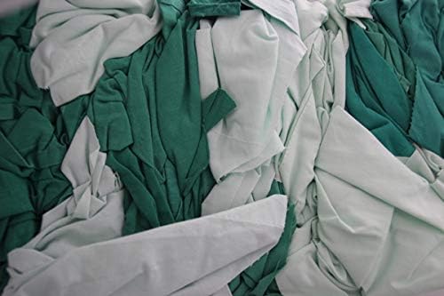 Industrieputzlappen Kattun grün 10 kg Würfel, geschnitten nach DIN 61650, Grün