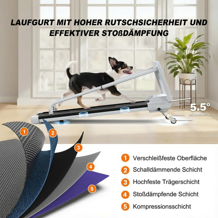 Smartes Ruhiges Hundelaufband Verstellbare Geschwindigkeit Sicher Für Kleine Mittelgrosse Hunde Haus