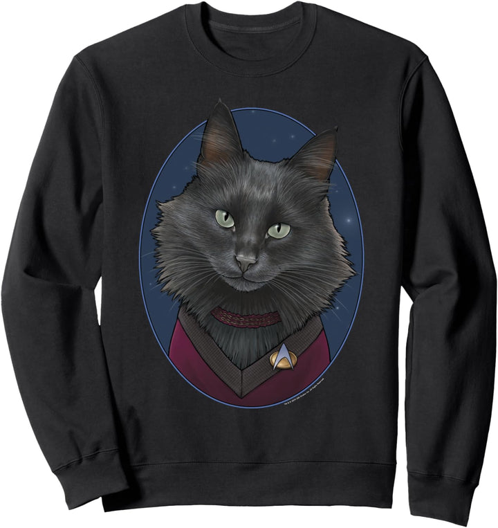 Star Trek: The Next Generation Deanna Troi Cat Portrait Sweatshirt